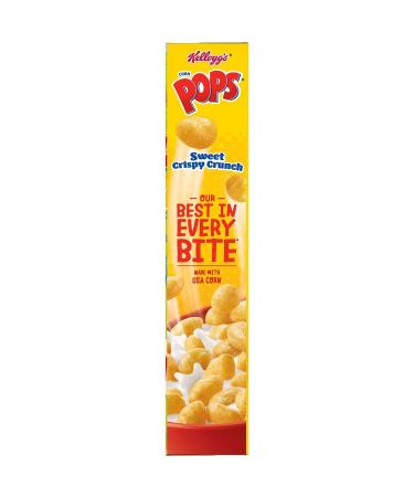 Kellogg's Corn Pops Cereal 10oz Box - Kids' Favorite Breakfast Snack with 8 Vitamins and Minerals - Buy Online on SooperMarket.com