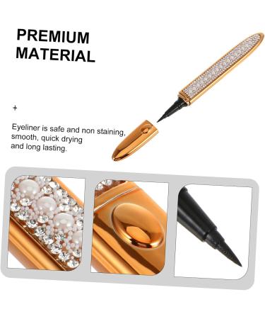 FOYTOKI 3pcs Self Adhesive Mascara Self- Adhesive Eyeliner Self-adhesive Eye Liner Lash Tools Golden Plastic - Buy Online on SooperMarket.com