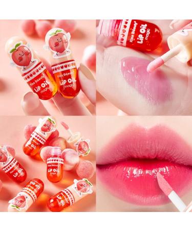 Mrettick 3-Pack Hydrating Lip Oil for Plumping & Moisturizing | Temperature Color Changing Tinted Gloss for Lip Care - Buy Online on SooperMarket.com