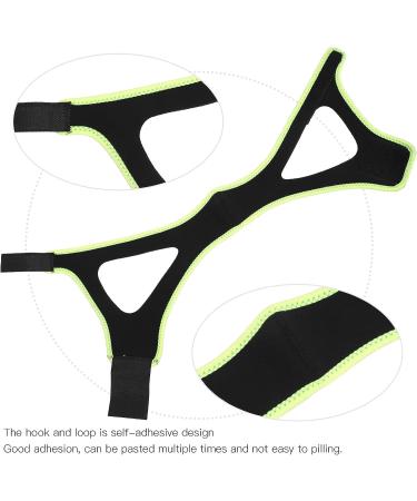 Special Triangular Design Chin Strap for Snoring Prevention - Black Fluorescent Green Edge - Buy Online on SooperMarket.com