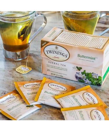 Buy Twinings Buttermint Herbal Tea - Caffeine Free, 20 Bags (1.41 oz) - Refreshing Mint Flavor - Buy Online on SooperMarket.com