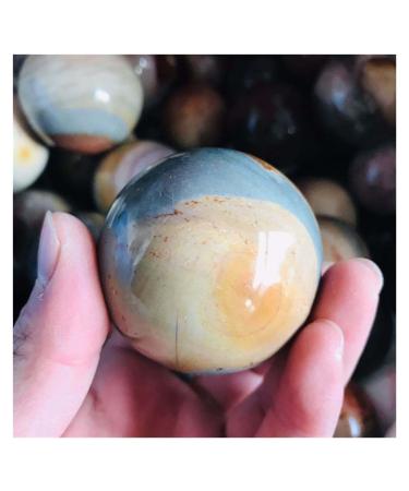 Natural Crystal Rough Ornament Natural Gemstones Ocean Stone Crystal Balls for Home Decoration Decoration Gift (Color : 50-60mm 1pc)