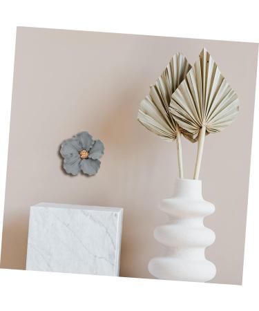 HOLIDYOYO 1 Set Ceramic Hibiscus Wall Art Outdoor Sunflower Decor Floral Wall Decoration Ceramics 7.5X7.2X2.4CM - Buy Online on SooperMarket.com