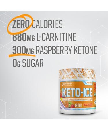 Beyond Yourself - Keto-Ice | Stimulant-Free Thermogenic Fat Burner | Advanced Metabolism Booster Energy Enhancer & Weight Management | Formulated with L-Carnitine & Raspberry Ketone | Island Punch - Buy Online on SooperMarket.com