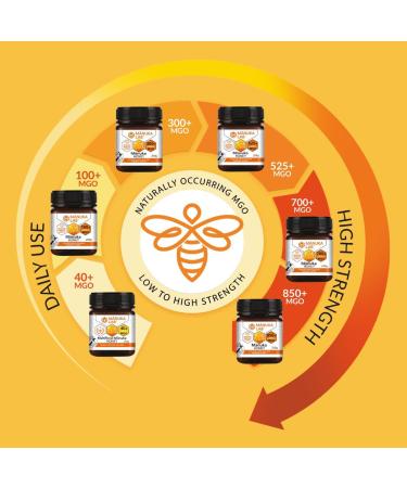 Manuka Lab Certified MGO 40+ (500g) - Pure Natural Energy Booster Honey from New Zealand - Buy Online on SooperMarket.com