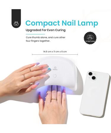 Beetles Gel Nail Kit with UV/LED Lamp - Frappe Cocktail Blue, 6 Colors, Salon-Quality Manicure Set - Buy Online on SooperMarket.com