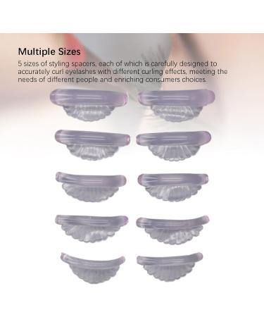 5 Pairs Shell Lash Rods - Silicone Soft Extra Wide Eyelash Curling Pads | Self-Adhesive Tools for Makeup & Beauty Salons - International Shipping - Buy Online on SooperMarket.com