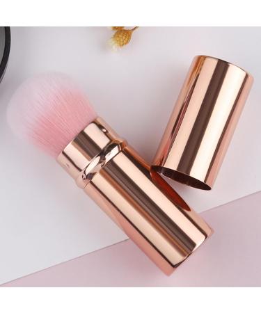 Teksome Portable Makeup Brush Travel Telescopic Cosmetics Brushes - Beginner Friendly Powder Brush for Foundation Sunscreen Bronzing Powder Gold - Buy Online on SooperMarket.com