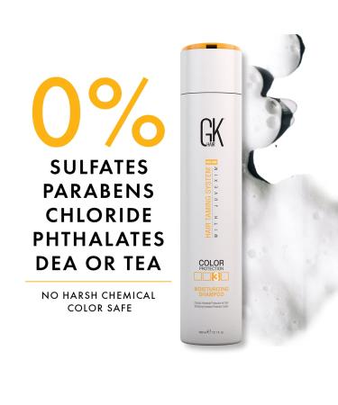 GK HAIR Global Keratin Moisturizing Shampoo Sulfate & Paraben Free for Dry Frizzy Hair 10.1 Fl Oz International Shipping Available - Buy Online on SooperMarket.com