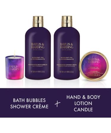 Baylis & Harding Midnight Fig & Pomegranate Luxury Bathing Gift Set - Vegan Friendly (1 Pack) - Buy Online on SooperMarket.com