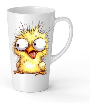 White Ceramic Kids Chicken Mug - Large 483 ml Perfect for Hot Chocolate or Milk Fun and Easy to Use - Buy Online on SooperMarket.com