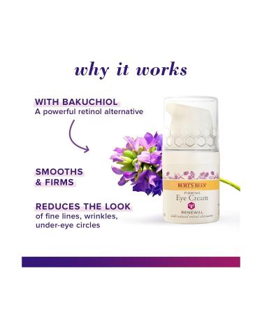 Burt's Bees Retinol Alternative Eye Cream 0.5 oz - Anti-Aging Firming Face Care - Buy Online on SooperMarket.com
