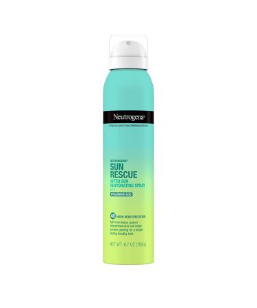 Neutrogena Sun Rescue After Sun Rehydrating Spray with Hyaluronic Acid, Vegan and Lightweight 48-Moisturizing Skin and Body Mist, Non-Comedogenic Hydration, 6.7 Oz