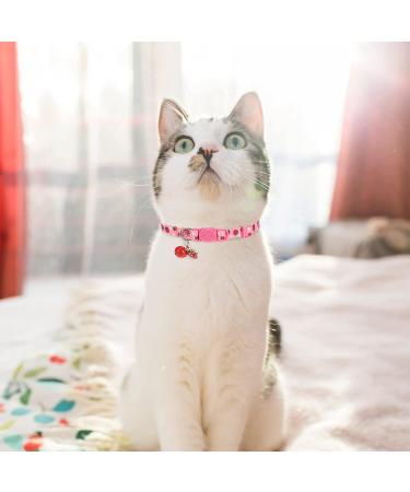 VKPETFR Breakaway Cat Collars with Bell & Cute Pendants - 3 Pack Adjustable Safety Kitten Collars - Ideal Decoration for Girl Boy Cats, Puppies, and Small Pets - Buy Online on SooperMarket.com