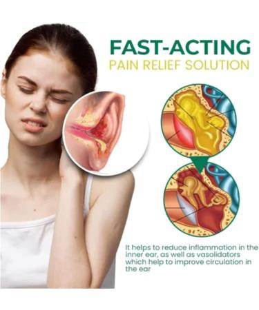 Organic Ear Support Elixir - Natural Ear Oil for Ringing Ears & Ear Pain (2pcs) - Buy Online on SooperMarket.com