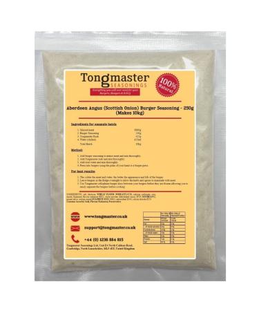 Aberdeen Angus (Scottish Onion) Burger Seasoning - 250g (Makes 10kg) Onion 250 g (Pack of 1)