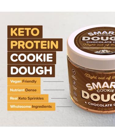 Gourmet Keto Snacks: Healthy Edible Cookie Dough - High Protein, Vegan, Low Carb, Paleo Snack for Kids & Adults | Diabetic Friendly, Gluten & Dairy Free Dessert - Buy Online on SooperMarket.com
