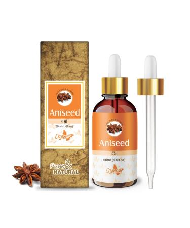 Crysalis Aniseed Oil 100% Natural Pure Undiluted Uncut Essential Oil 50ml with Dropper 50 ml (Pack of 1)