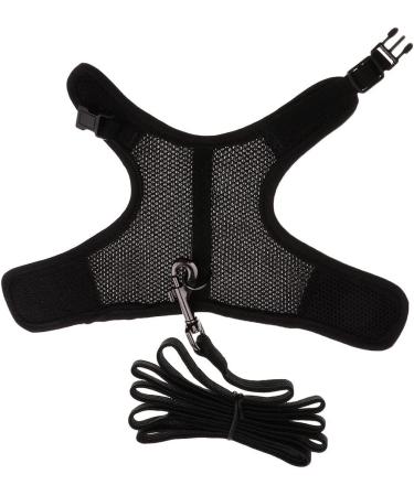 B Blesiya Rabbit Harness - Comfortable Breathable Adjustable Mesh Leash - Black L & S - Ideal for eCommerce International Shipping - Buy Online on SooperMarket.com