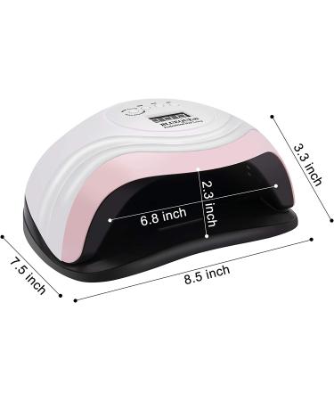 168W UV LED Nail Lamp for Fast Gel Nail Drying - Professional Salon Tool with 4 Timer Settings - Auto Sensor for Fingernail and Toenail - 1 Count - Buy Online on SooperMarket.com