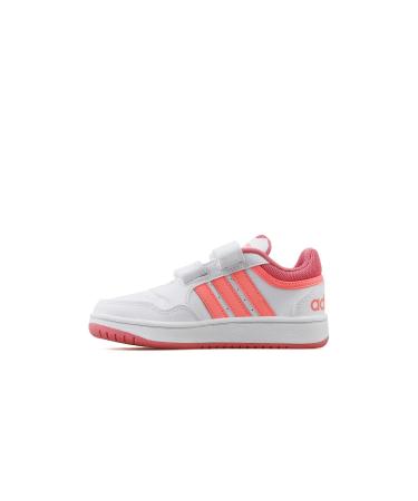 adidas Unisex Kids Hoops 3.0 Cf C Sneaker 33 EU Ftwr White Acid Red Rose Tone