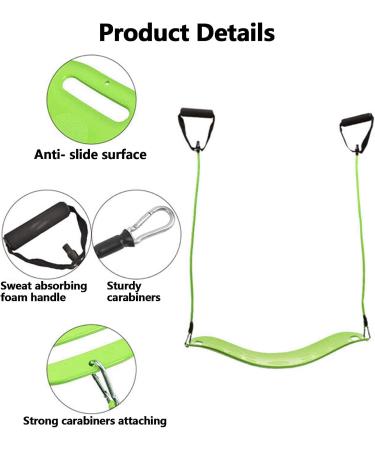 EMAIS Balance Board with Resistance Bands for Adults - Core Workout Yoga Board for Dancers & Athletes - Green - Buy Online on SooperMarket.com