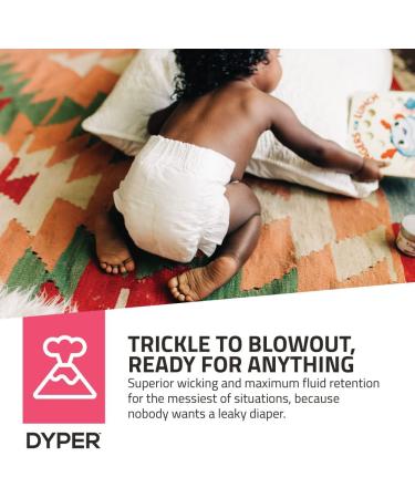 DYPER Bamboo Baby Diapers Newborn Size | Cloth Alternative for Day & Overnight | Plant-based Eco-Friendly Diapers | Hypoallergenic & Unscented | 34 Count Pack - Buy Online on SooperMarket.com