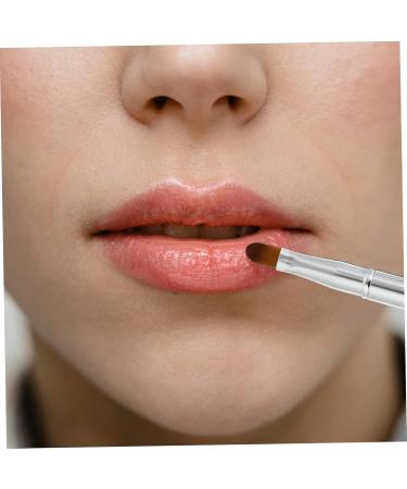 minkissy Flat Concealer Brush Silicone Makeup Applicator Travel Makeup Dual End Lip Brush Set De Maquillaje Retractable Lip Brush for Lipstick Flexible Lipstick Brush Lip - Buy Online on SooperMarket.com