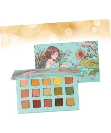 WOONEKY 1pc 15 Eyeshadow Powder Eyeshadow Palette Female Eyeshadow Glitter Eye Eyeshadow Cosmetic Pallet - Buy Online on SooperMarket.com
