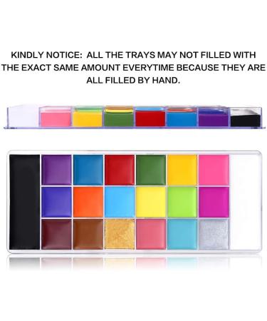 UCANBE Athena 20 Color Professional Body Face Paint Oil Palette - Non-Toxic Makeup for Halloween, FX Party & Adult Painting - Buy Online on SooperMarket.com