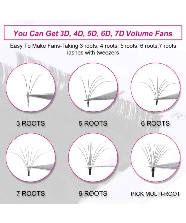 Fadlash Easy Fan Lashes D Curl 0.05 21mm | Self Fanning Russian Eyelash Extensions - Buy Online on SooperMarket.com