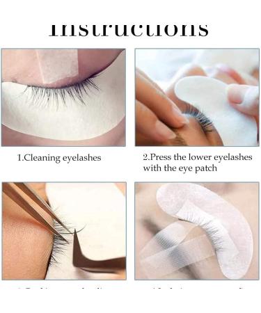 Sunallwell 100 Pairs Under Eye Gel Pads for Eyelash Extensions - Lint-Free Patches for Salon & Individual Use - Buy Online on SooperMarket.com