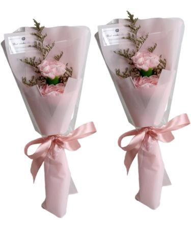 HOMSFOU 4 Pcs Rose Flower Flowers Bouquet Flower Soap Bouquet Gift Flower Bouquet Presents Artificial Bouquet Artificial Flower Bundles Bouquet of Flowers Artificial Carnation Roses - Buy Online on SooperMarket.com