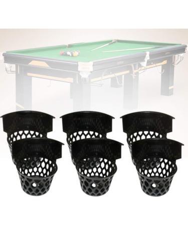 6pcs Plastic Web Billiard Pockets Set for Pool Table - Heavy Duty Net for Home Entertainment - Buy Online on SooperMarket.com