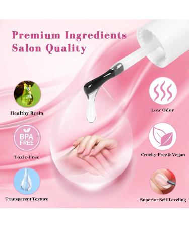 Saviland 6-IN-1 Nail Glue Gel for Acrylic & Press-On Nails | UV LED Curing, Nail Repair Treatment & Women's Gift - Buy Online on SooperMarket.com