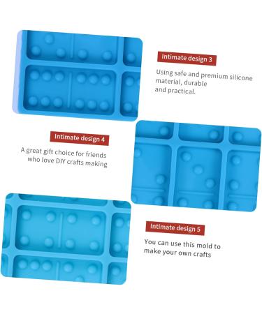 STOBOK Chocolate Molds 3pcs Mold Silica Gel Crystal Chocolate Candies 3D Resin Molds Bluex3pcs 20.5X8.5X0.8CMx3pcs - Buy Online on SooperMarket.com