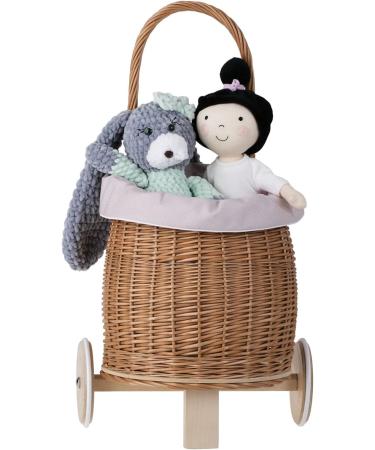 Buy e-Wicker 24 Willow Cart | Pink Basket Trailer for International Shipping - Buy Online on SooperMarket.com