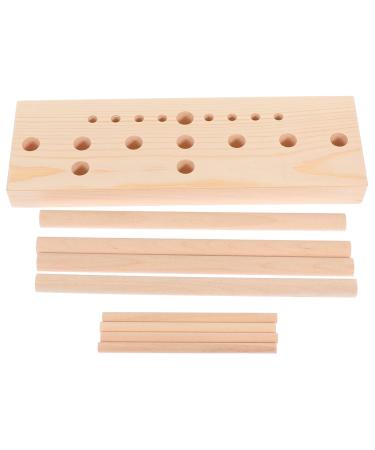 Kisangel 1 Set 5- in- 1 Bow Maker Wooden Wreath Bow Maker Bow Making Tool for DIY Craft Ribbon Wreaths Christmas Holiday Halloween Bows Decoration