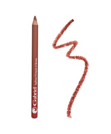Gabriel Cosmetics Classic Lip Liner (Mahogany - Sienna Brown/Warm)  Classic Lipliner  Natural  Paraben Free  Vegan  Gluten-free Cruelty-free  Non GMO  long lasting  Infused with Jojoba Seed Oil and Aloe  0.04 Oz..
