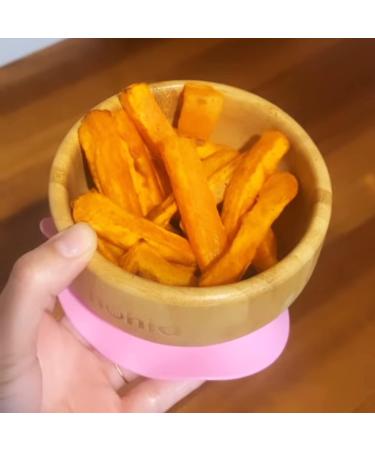 Nohla Bamboo Baby Suction Plate Bowl & Spoon Set | Secure Grip | Eco-Friendly BPA-Free | Lilac Color - Buy Online on SooperMarket.com