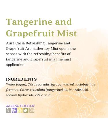 Aura Cacia Room and Body Mist Refreshing Tangerine and Grapefruit 4 Fluid Ounce Refreshing Tangerine and Grapefruit 4 Fl Oz (Pack of 1) - Buy Online on SooperMarket.com
