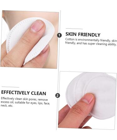 Angoily Reusable Cotton Face Cleaning Pads - Round Exfoliating Makeup Remover Puffs | Eco-Friendly Pure Cotton Wipes for Women - Buy Online on SooperMarket.com