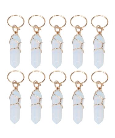 Loc Jewelry For Hair Dreadlock Accessories Hair Rings Hair Accessories 10 PCS Popular Crystal Shaped Braids Jewelry Dreadlock Adjustable for Braids XK-2