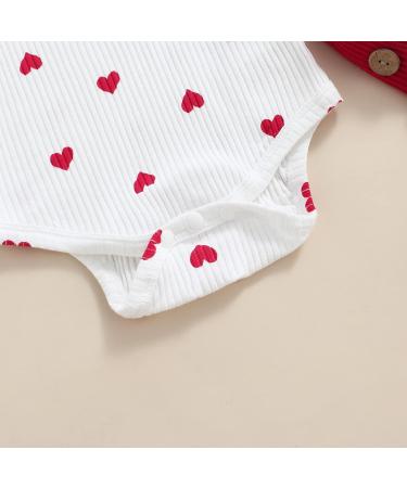 MoccyBabeLee Newborn Baby Girl Clothes Set | Long Sleeve Flower Bodysuit Romper + Corduroy Overall Dress | Infant Outfits 3-6 Months - Buy Online on SooperMarket.com