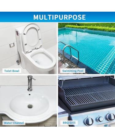 Pumice stone for cleaning the toilet bowl scouring rod with rust. Remover for tiles in the bath powerfully removes limescale hard water and limescale deposits Grey - Buy Online on SooperMarket.com