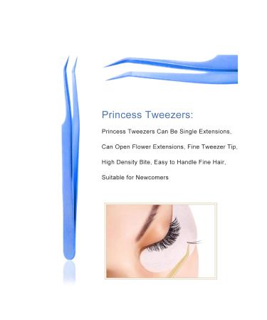 Premium Stainless Steel Slanted Beauty Tweezers for Eyelash Artists | Flexible & Ideal for Nail Salons - Shop Internationally - Buy Online on SooperMarket.com