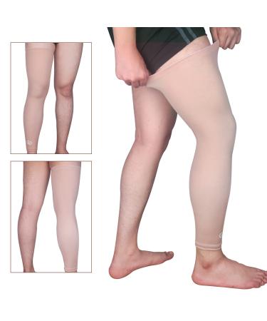 GP GIORO PARTNER XX-Large Black/Skin Long Leg Compression Sleeves - 2 Pairs for Running, Basketball, Hiking & Cycling - Buy Online on SooperMarket.com