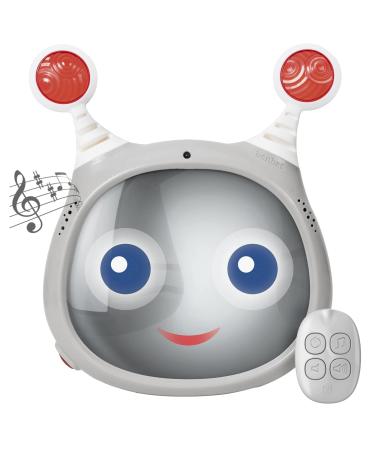 Oly Active Baby Car Mirror Shatter-Proof Rear Facing Infant Mirror Entertains Soothes and Keeps Baby Visible 25.4 x 29.7 x 7.8 cm. Adjustable Headrest Mirror with Remote Control by Benbat (Grey)