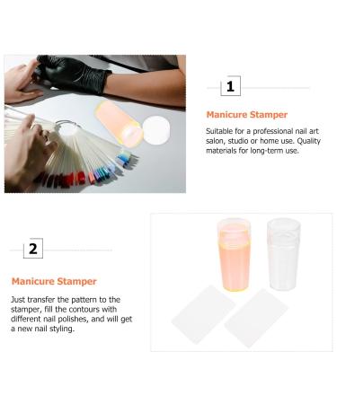 Buy Lurrose Nail Tools - 2 Sets Clear Nail Stamp & Silicone Stamping Jelly - Perfect for Salon & Home Manicure - Buy Online on SooperMarket.com