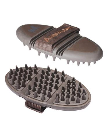 Animalon Careflex Massage Striegel | Ergonomic Massage Brush for Easy Fur Care | Flexible Design with Velcro Fastener - Buy Online on SooperMarket.com